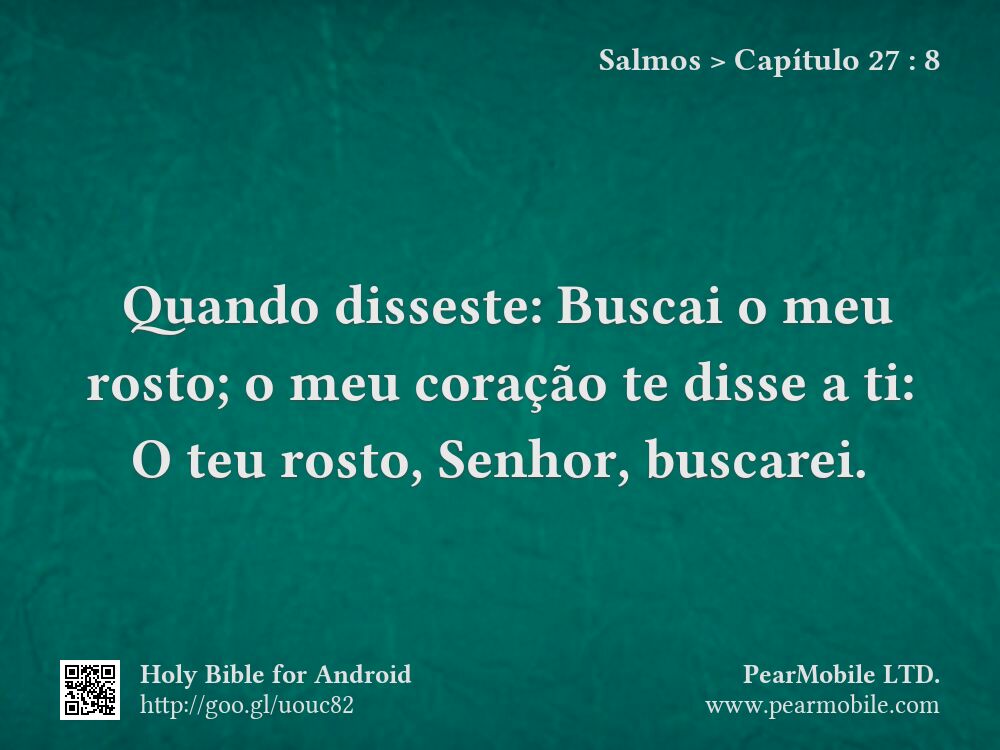Salmos, Capítulo 27:8